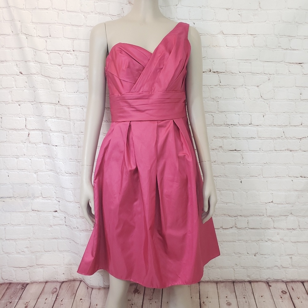David's Bridal One Shoulder Bridesmaids Dr…